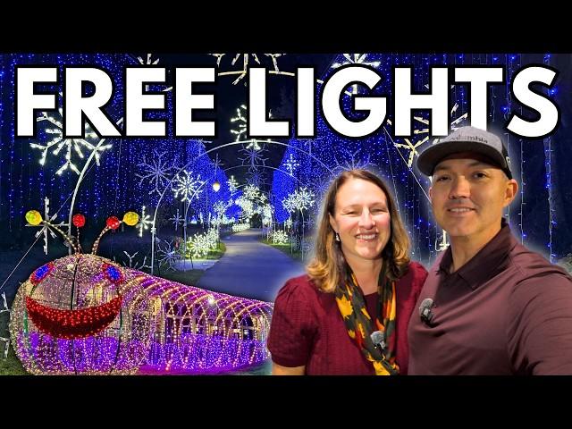 The Best FREE Pigeon Forge Christmas Light Display | Wonders Of Light Walking Trail Tour