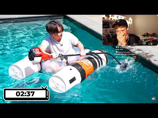 Blau Reacts to OfflineTV BOAT FLOAT CHALLENGE