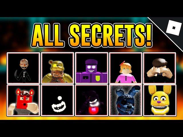 How to unlock ALL OF THE SECRET CHARACTERS & BADGES in AFTONS FAMILY DINER (UPDATED!) | Roblox