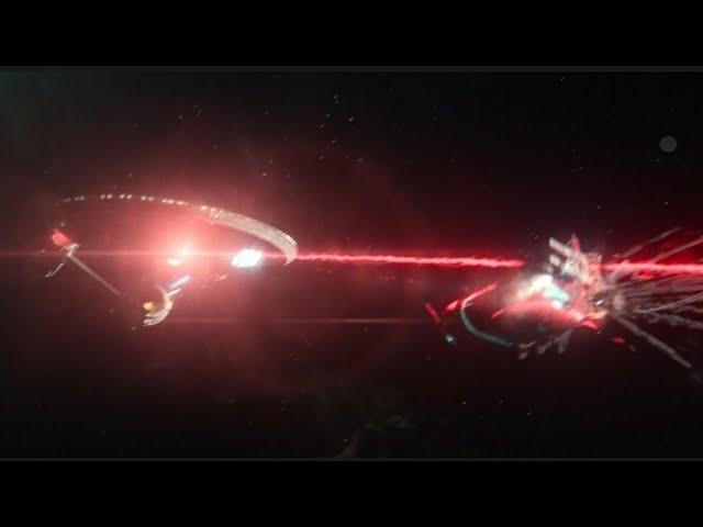 Enterprise Firing Phaser On the Cruiser -  Star Trek Strange New Worlds S01E06