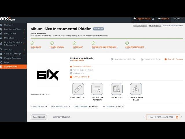 How to Upload Music to OneRpm For Release | 2022 | EASY!!!