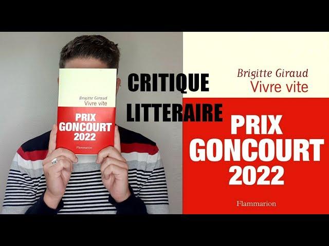 Vivre vite - Brigitte Giraud [Critique littéraire]