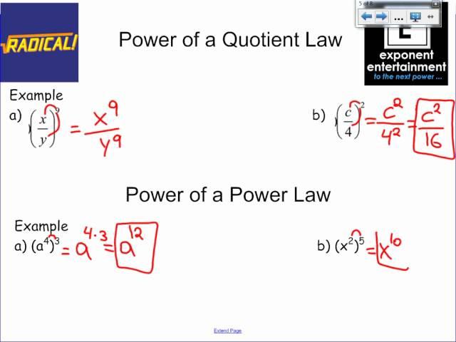 Math 10-C Lesson 1.5 Exponents FLIPPED CLASSROOM