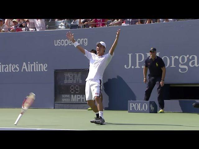 2014 US Open Semifinals: Kei Nishikori vs. Novak Djokovic