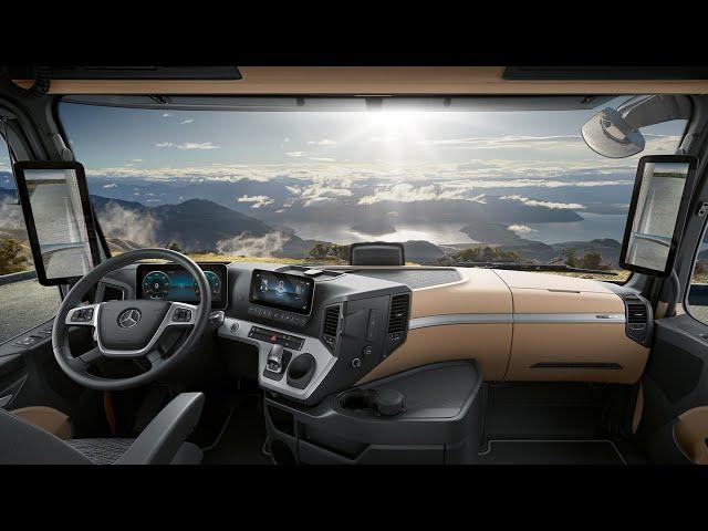 2023 Mercedes Actros INTERIOR (cabin) - Luxury Bedroom on wheels!