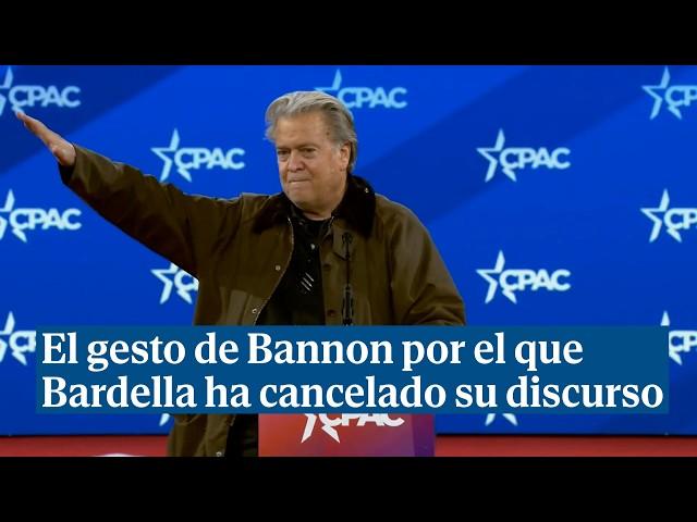 El gesto de Bannon por el que Bardella ha cancelado su discurso en la cumbre del trumpismo