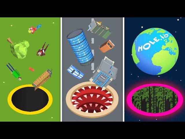 NOOB vs PRO vs HACKER! - Hole.io Evolution