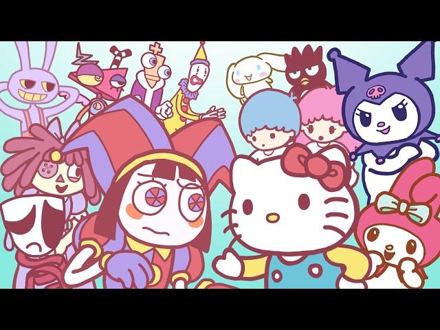 The Amazing Digital Circus vs Sanrio Gameplay (Complete How to Draw Series)