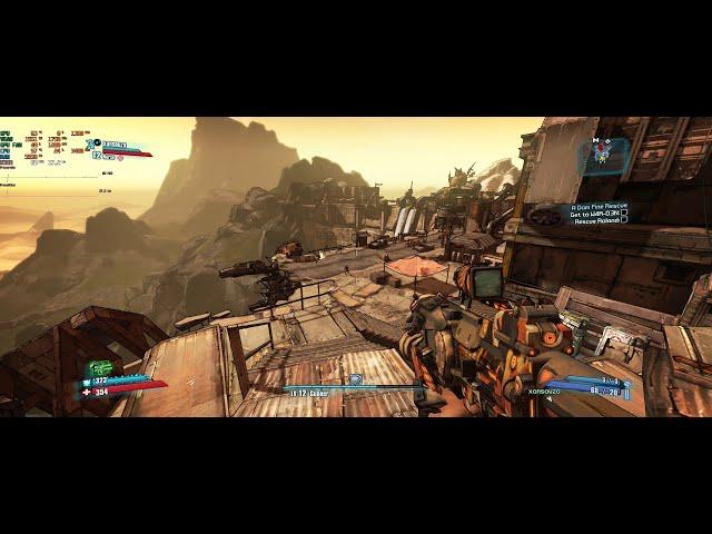 Borderlands 2 - Ultrawide "A Dam Fine Rescue" Coop Mission - RX580 4GB [21:9 1080p60]