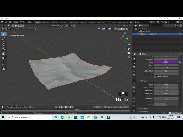 make ocean in blender just in 2 minutes-