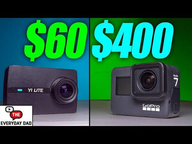 The MOST EXPENSIVE VS The LEAST EXPENSIVE Action Camera Battle!  GoPro Hero 7 Black vs Yi Lite!