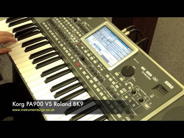 Korg PA900 vs Roland BK9 Keyboard