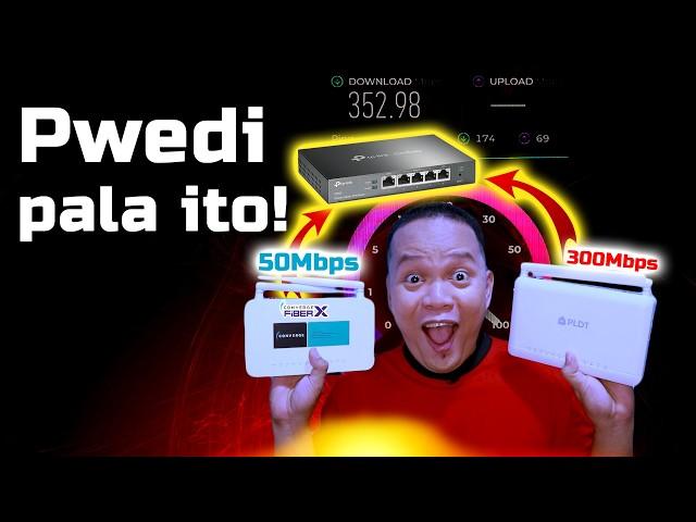 DUAL ISP PLDT and Converge using ER605, GUMANA Pero!