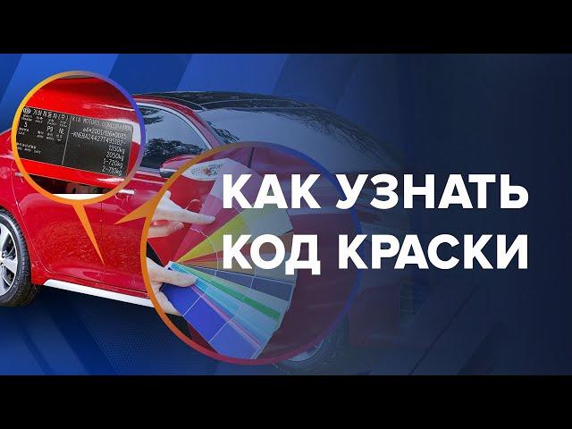 Как узнать КОД и название ЦВЕТА автомобиля | 3 способа НАЙТИ КОД КРАСКИ