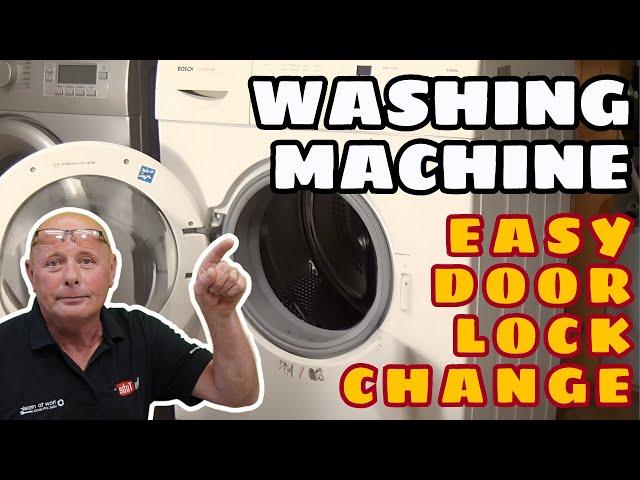 How to Replace washing machine door lock with no screws Bosch, Neff & Siemens