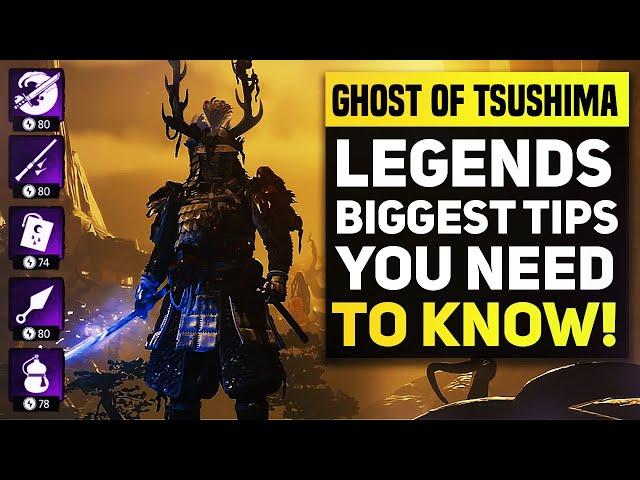 Top 20 Tips in Ghost of Tsushima LEGENDS You Need To Know | Ghost of Tsushima Legends Update Guide!