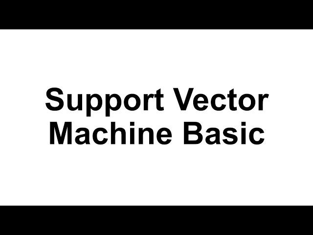 (Docceptor 머신러닝 8-1) Support Vector Machine 기초