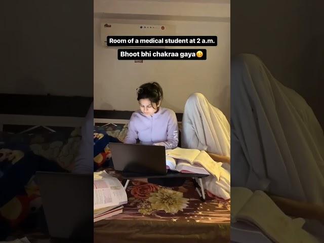 Room of a Medical student at 2 am  #doctor #mbbs #medico #medicalcollege #neet2022 #shorts