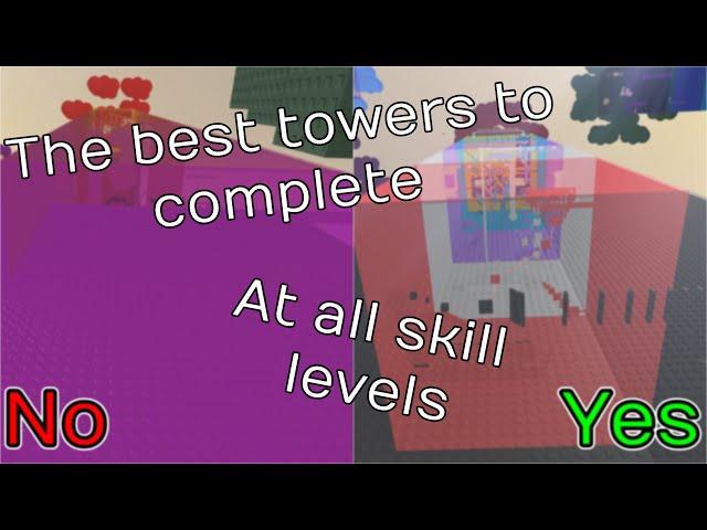 The BEST towers to beat at ALL skill levels in JToH (outdated)