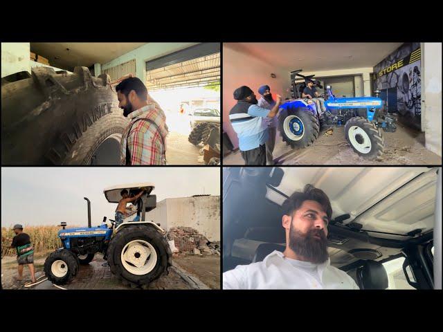 Holland 4by2 da tyre da km krta ok report ajj | 4by4 v hunda pya ready | dhillonpreet vlogs