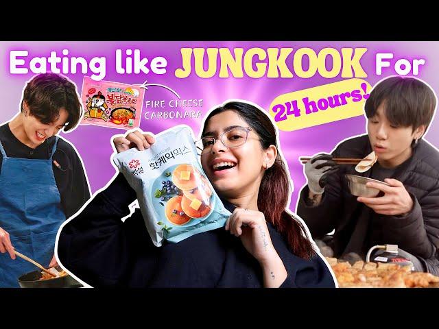 I Ate like BTS Jungkook for 24 Hours |Trying Jungkook's Favourite Recipes | Anindita Chakravarty