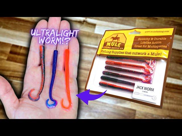 The BEST Ultralight Fishing Lure?  Mule Fishing Jackworm!