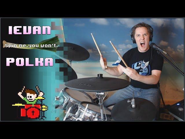 Ievan Polkka VSNS Remix On Drums! -- The8BitDrummer