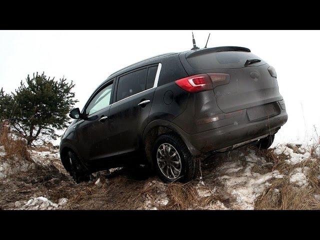 Kia Sportage 2013, тест-драйв на бездорожье, off-road