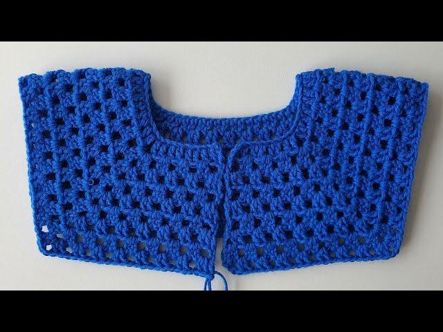 Кардиган крючком детский мк. #1 Кокетка. Вязание крючком / Knitted yoke