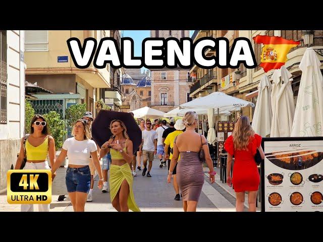 [4K] VALENCIA City Centre Walking Tour - World's Most Beautiful Cities - Spain