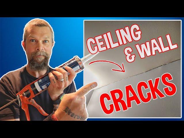 How to FIX CRACKS between WALL & CEILING | Tips & Tricks