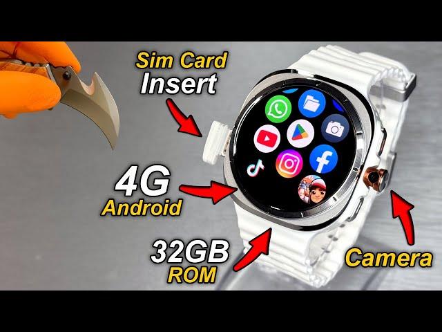 U8 Ultra 4G Android SmartWatch With SimCard Insert & Camera️3GB RAM + 32GB ROM + HotSpot️