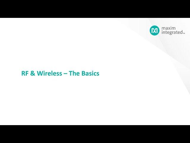 Fundamentals of RF and Wireless Communications