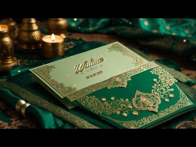 Exquisite 3D Muslim Wedding Invitation Card Slideshow After Effects Template