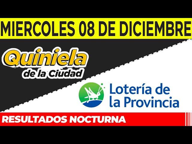 Resultados Quinielas nocturnas de la Ciudad, Buenos Aires Miércoles 8 de Diciembre