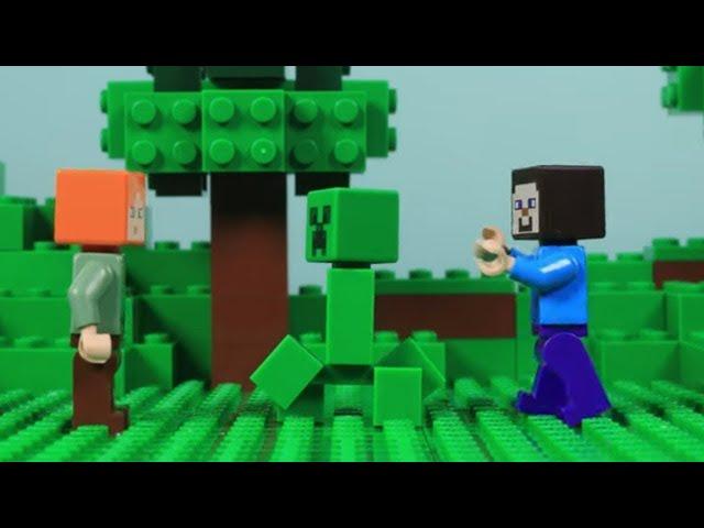 Creeper Explosion! | Stop Motion | Lego Minecraft | Billy Bricks | WildBrain Deutsch