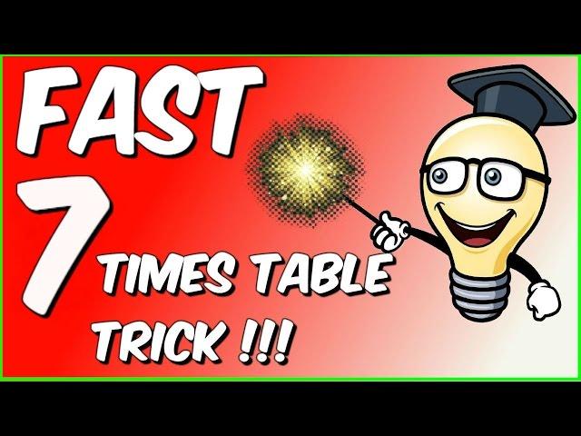 Fast 7 times table trick!!!