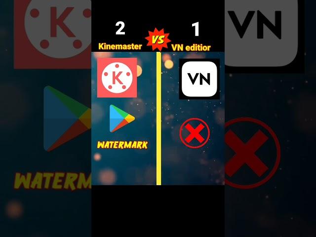 Kinemaster vs VN editor|#shorts