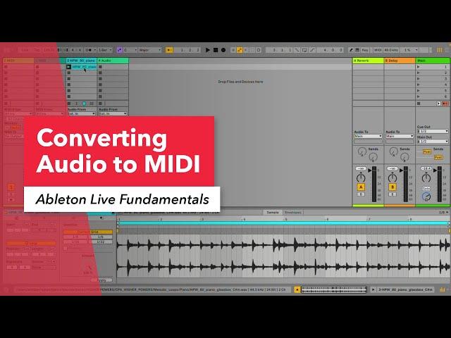 Ableton Live: Converting Audio to MIDI | Music Production | Berklee Online | Erin Barra