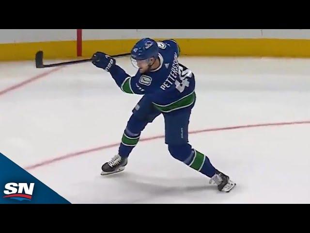 Elias Pettersson Nets His First Goal Of Playoffs With Power Play Marker