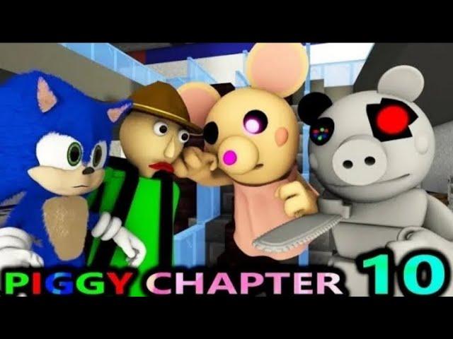 PIGGY VS BALDI & SONIC chapter 10 roblox game horror animation