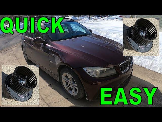 Replacing A BMW E90 Blower Motor in 43 Seconds