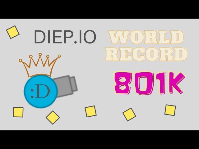 [World Record] Diep.io Mobile | Hunter FFA 801k