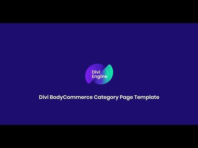 BodyCommerce Category Page Template Guide