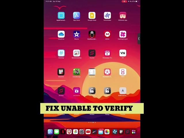 FIX Unable to Verify App  #Blacklist  #shorts #ios