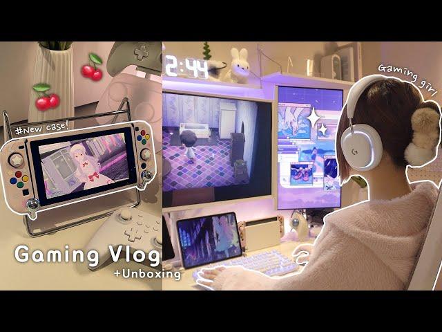 Gaming Vlog | Daily life of playing games | Unboxing, Nintendo Switch | playvital switch case