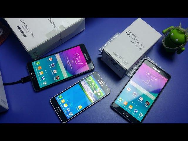 Samsung Galaxy Note 4 SM-N910X, Alpha SM-G850X Live Demo Unit распаковка. Где купить демо юнит?