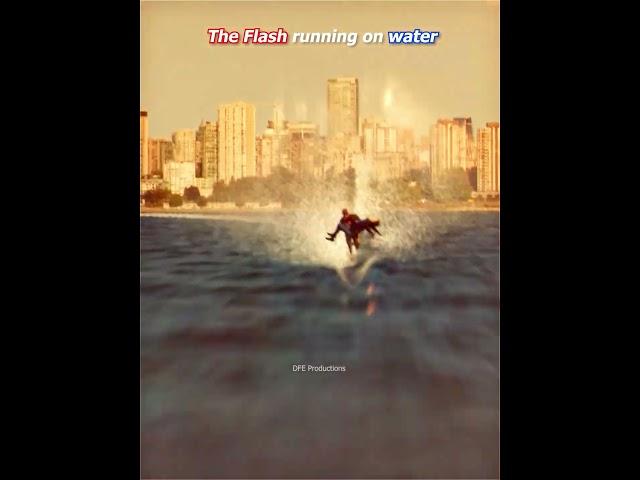 Iris vs The Flash running on water #theflash