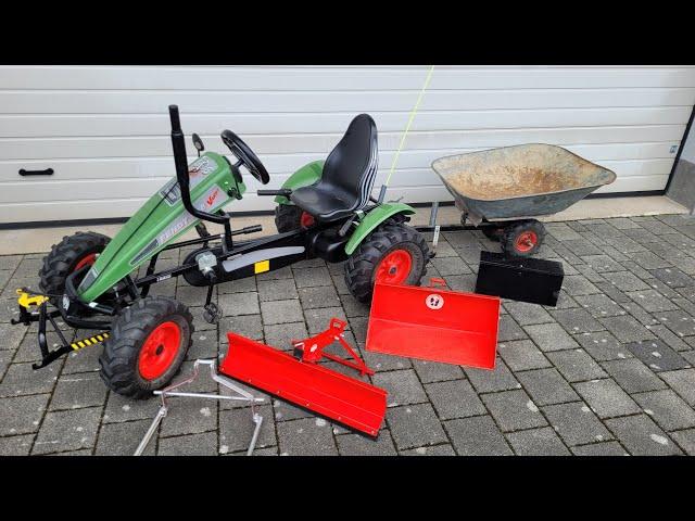 BERG Gokart XL - TRAXX FENDT BFR-3 mit 3-Gangschaltung und Zubehör