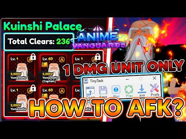 *NEW* How toAFK Grind Yamamoto Effectively with 1 DAMAGEUNIT! In Anime Vanguards